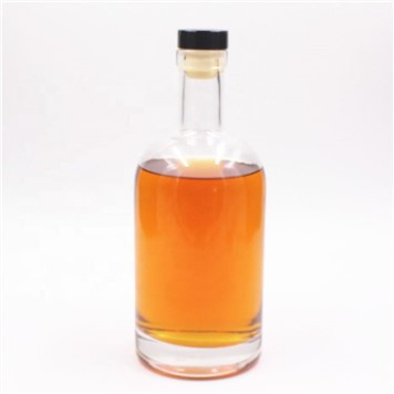 Cork Top Cap 750ml Spirits Glass Bottle For Whiskey Bottle