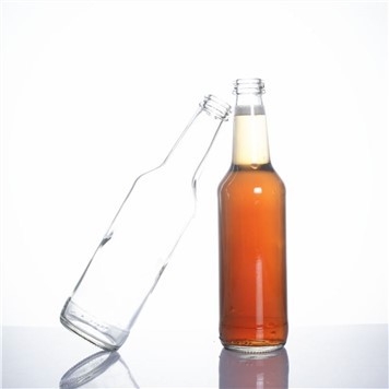 Stocked 275ml Clear Beverage Glass Bottle