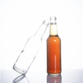 Stocked 275ml Clear Beverage Glass Bottle