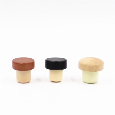 Synthetic Cork With Wooden Top Cap